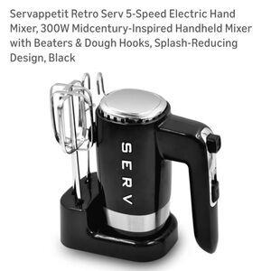 Servapetít Black Retro Hand Mixer✨
